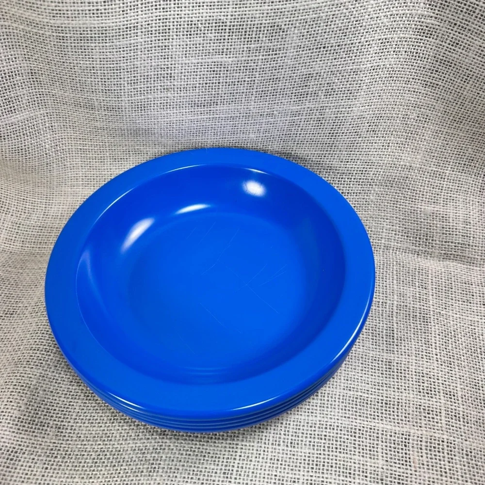 Dallas Ware B-75 Blue Melamine Bowls Set of 4 Plastics‎ Manufacturing Co